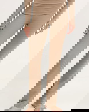 Casall pantaloni de yoga Sublime culoarea verde, melanj, 25245