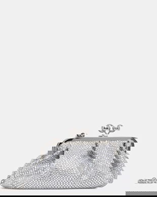 Weekend Max Mara poșetă EMY culoarea argintiu, 2525516135600