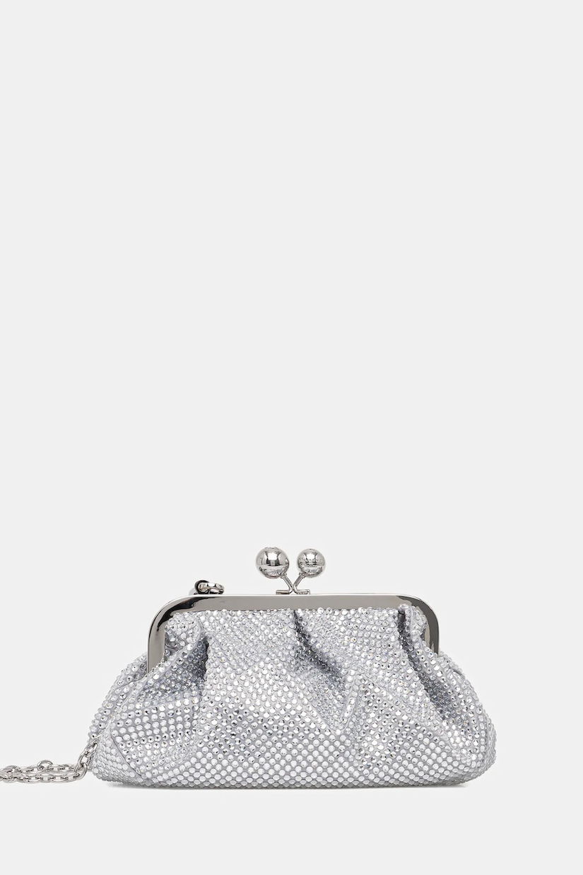Weekend Max Mara poșetă EMY culoarea argintiu, 2525516135600