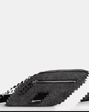 Karl Lagerfeld Jeans borsetă culoarea gri, A4W30238