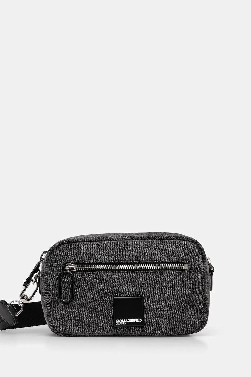 Karl Lagerfeld Jeans poșetă culoarea gri, A4W30238