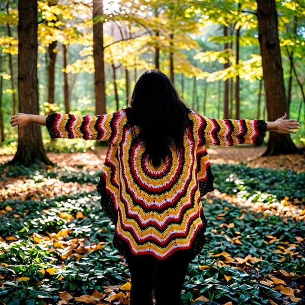 Cardigan Mandala Raza de Toamnă