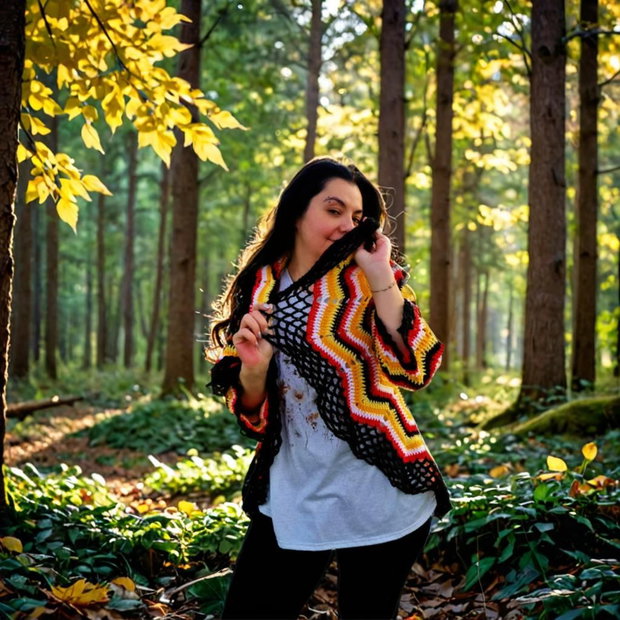 Cardigan Mandala Raza de Toamnă
