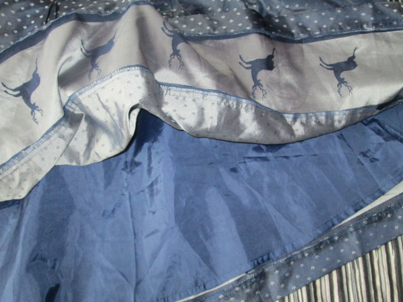 fusta bleumarine cu cerbi 40