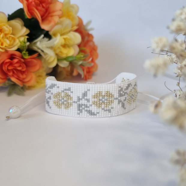 Brățară Silver Flowers