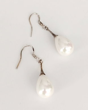 Cercei picatura cu perle naturale si accesorii argintii, 4518