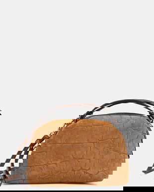 Gianni Chiarini geantă de mână din piele întoarsă ALIFA culoarea maro, BS.8255.CMCOCCO