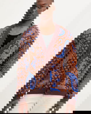 Desigual cardigan culoarea maro, 25WMJF12