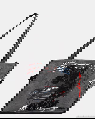 Desigual poșetă MICKEY STUD culoarea gri, 25WAXD20