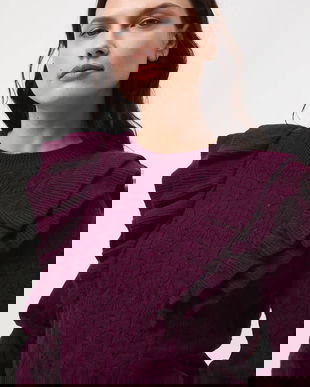 Medicine pulover culoarea bordo