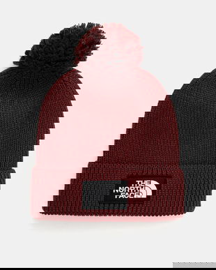 The North Face căciulă TNF Logo Box culoarea bordo, NF0A8CHF0VO1