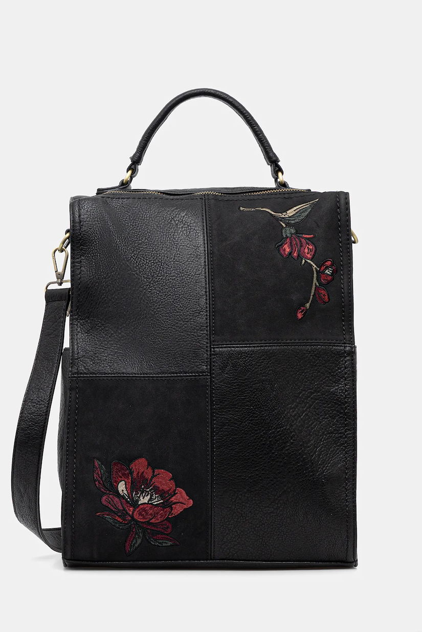 Medicine rucsac culoarea negru, mare, cu imprimeu