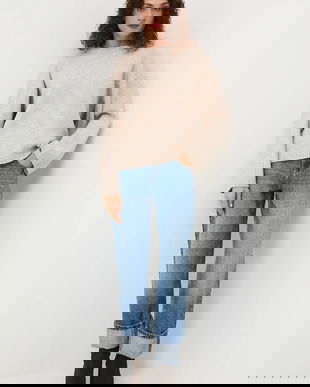 Medicine pulover culoarea bej, călduros