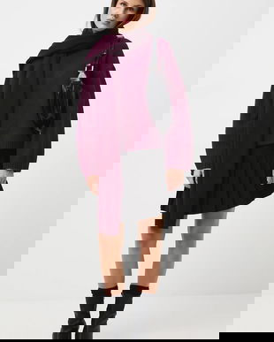 Medicine pulover culoarea bordo, călduros