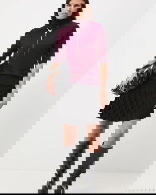 Medicine fusta culoarea negru, mini, evazati