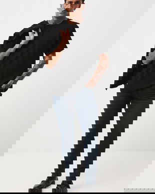 Medicine jeansi culoarea albastru marin