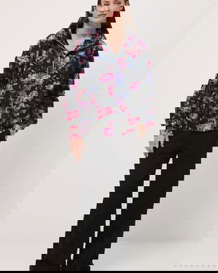 Medicine bluză culoarea negru, cu glugă