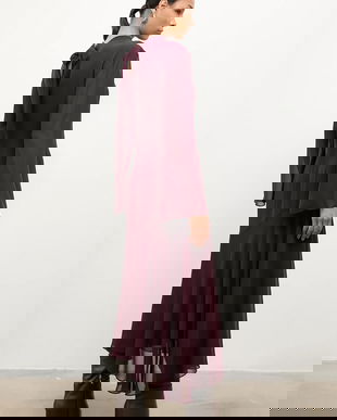 Answear.LAB rochie culoarea negru, maxi, evazati