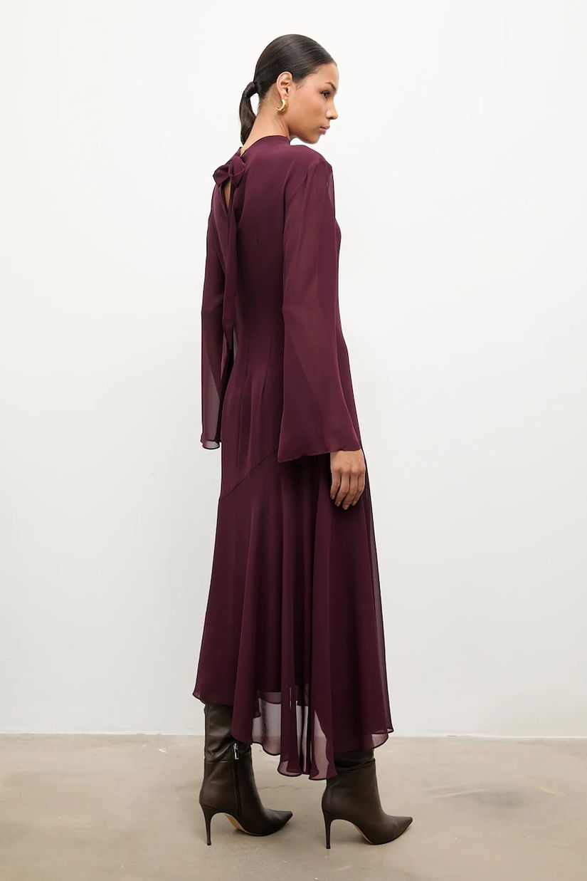 Answear.LAB rochie culoarea negru, maxi, evazati