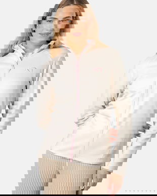 Kari Traa hanorac fleece KARI culoarea bej, uni, 622573