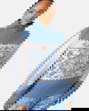 Kari Traa pulover din amestec de lână SAGA cu guler, 623841