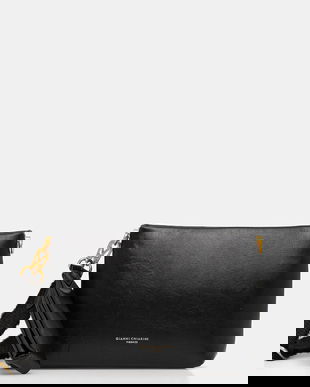 Gianni Chiarini poșetă de piele BRENDA culoarea negru, BS.12045.FOUCLD.NA