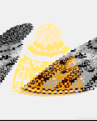 The North Face căciulă Cabin Ski Tuke culoarea galben, NF0A8CH0HIB1