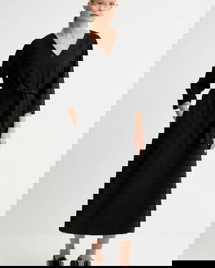 Weekend Max Mara rochie LAZIALE culoarea negru, mini, drept, 2525226012600