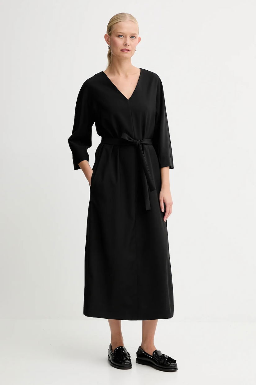 Weekend Max Mara rochie LAZIALE culoarea negru, mini, drept, 2525226012600