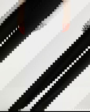 Weekend Max Mara pantaloni ZELOTA culoarea negru, lat, high waist, 2525786012600