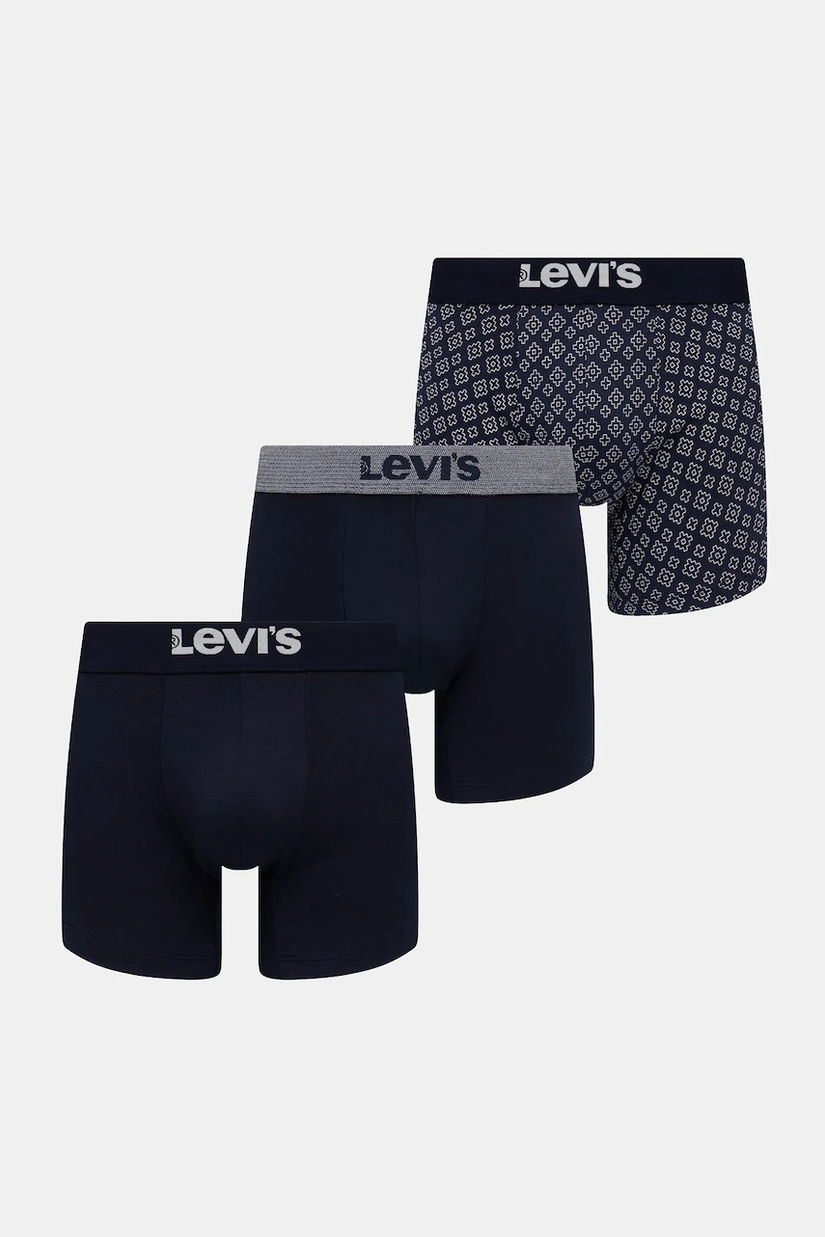 Levi's boxeri 3-pack culoarea bleumarin, 37149-1186