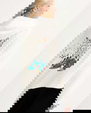 Levi's hanorac de bumbac culoarea bej, cu glugă, cu imprimeu, A9414