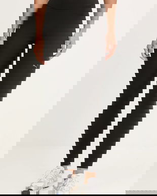 Puma leggins de antrenament culoarea negru, uni, 527463