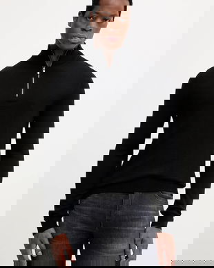 Michael Kors pulover de lână culoarea negru, light, cu turtleneck, CR1601Z7AP