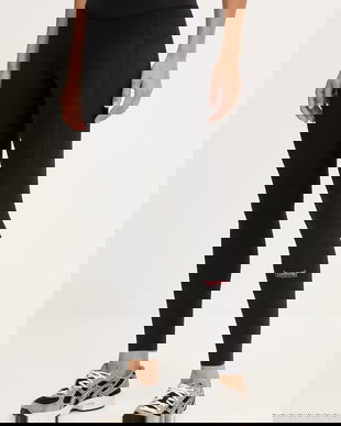 Hummel leggins de antrenament culoarea negru, cu imprimeu, 230084