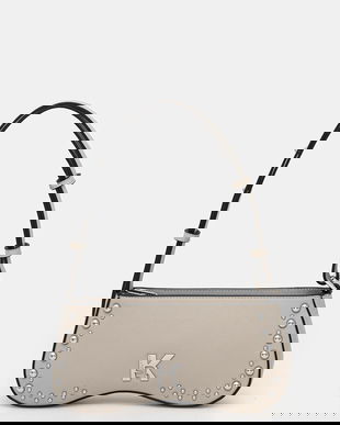 Karl Lagerfeld Jeans poșetă culoarea bej, A4W30150