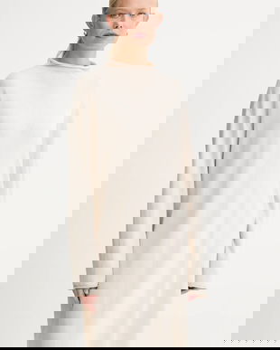 Marc O'Polo rochie cu lână culoarea bej, mini, oversize, 509511867033