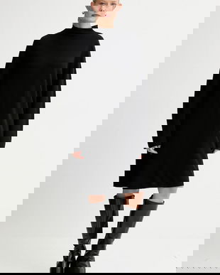 Marc O'Polo rochie cu lână culoarea negru, mini, oversize, 509511867033