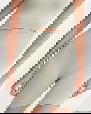 Hummel pantaloni scurți de antrenament culoarea verde, uni, high waist, 230078