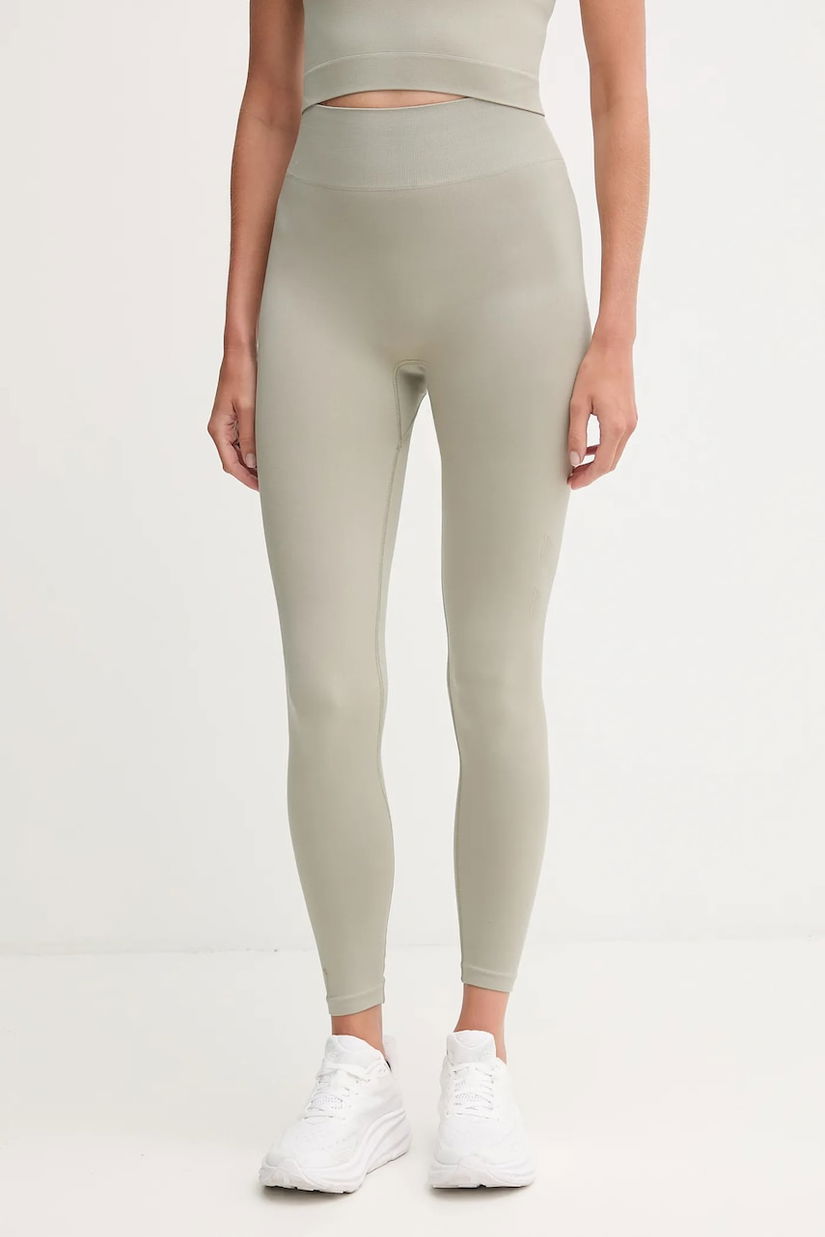 Hummel leggins de antrenament culoarea verde, uni, 231653