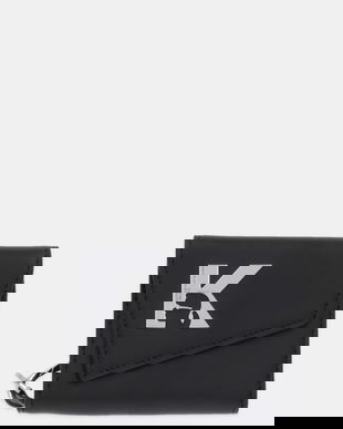 Karl Lagerfeld Jeans portofel de piele culoarea negru, A4W30164