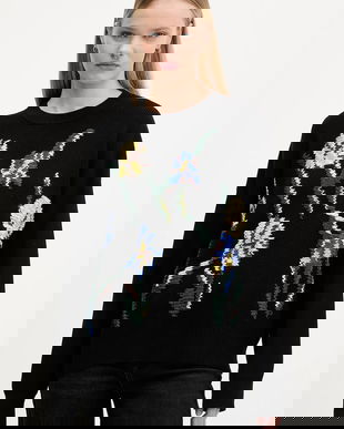 Desigual pulover de bumbac COOPER culoarea negru, 25WWJF36