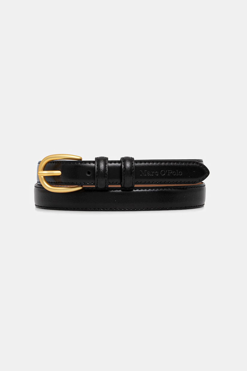 Marc O'Polo curea de piele culoarea negru, 50917739506203