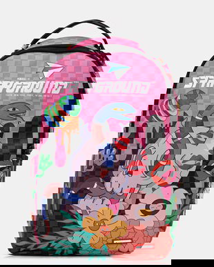 Sprayground rucsac culoarea roz, mare, cu imprimeu, 910B7604NSZ