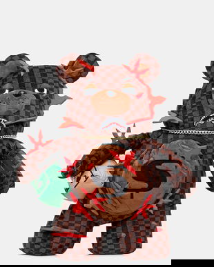 Sprayground rucsac culoarea maro, mic, cu imprimeu, 910B7109NSZ