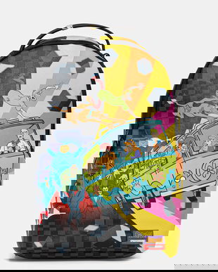 Sprayground rucsac culoarea galben, mare, cu imprimeu, 910B7821NSZ