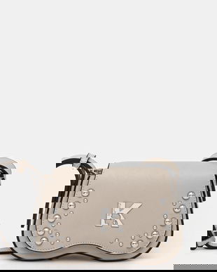 Karl Lagerfeld Jeans poșetă culoarea bej, A4W30149