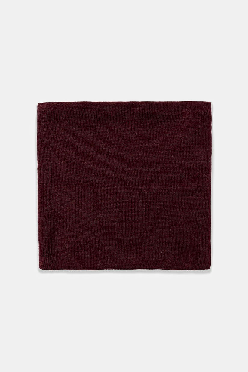 Medicine fular impletit culoarea bordo, neted