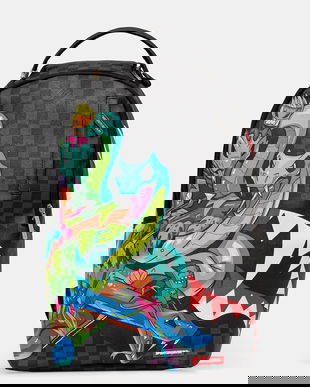 Sprayground rucsac culoarea gri, mare, cu model, 910B7728NSZ