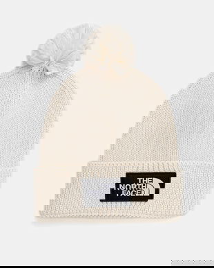 The North Face căciulă TNF Logo Box culoarea bej, NF0A8CHFQLI1